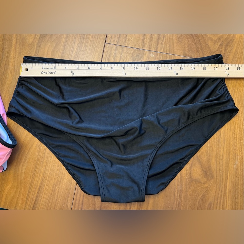 Rosegal Stylized Dragon Tankini - Pink & Black - Picture 6 of 6